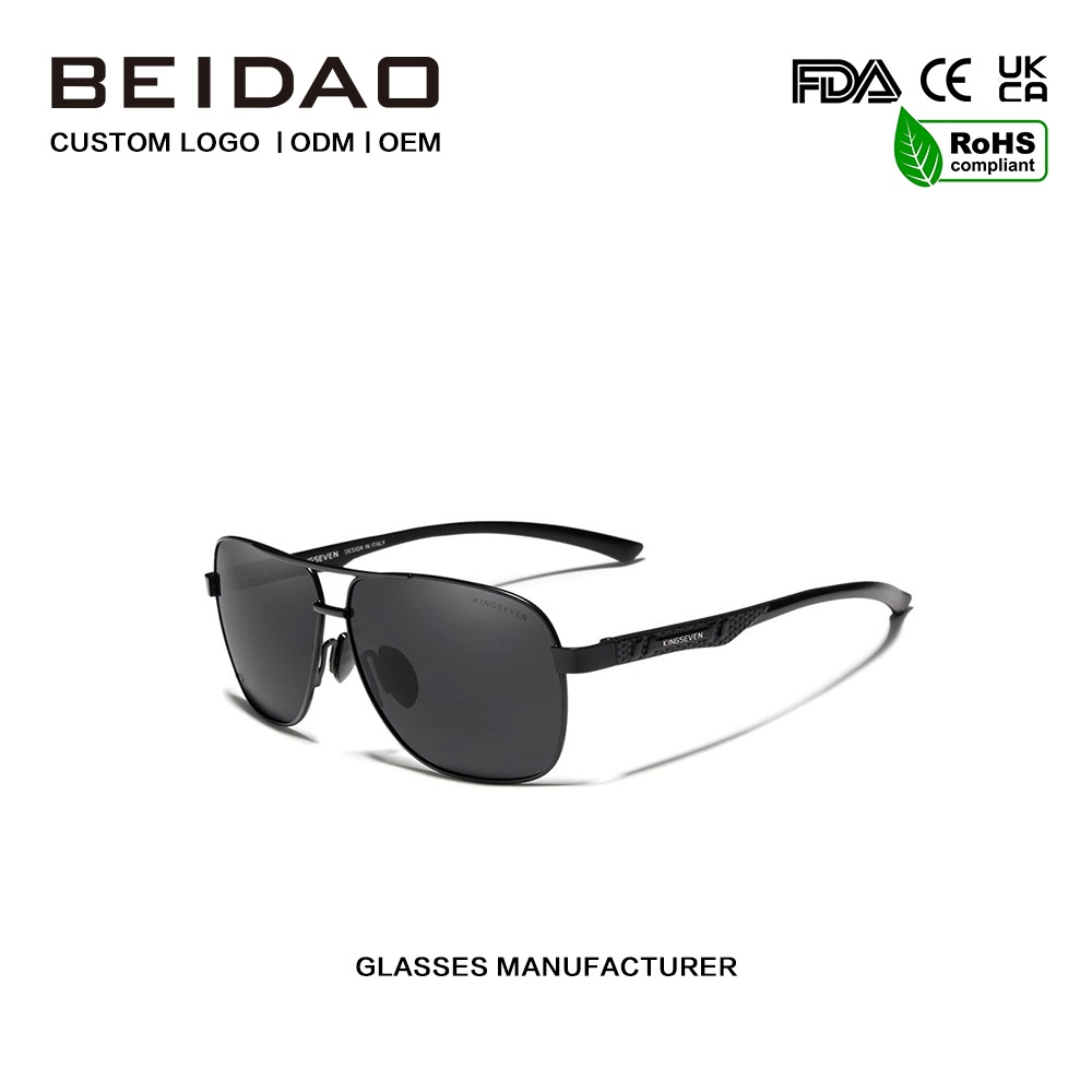 Óculos masculinos óculos de sol polarizados feitos à mão