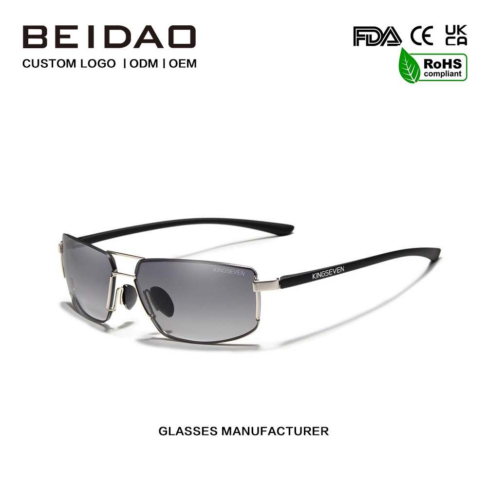 Óculos de sol polarizados de alumínio de luxo