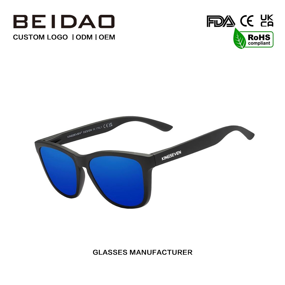 Óculos de sol polarizados TR90 luxuosos