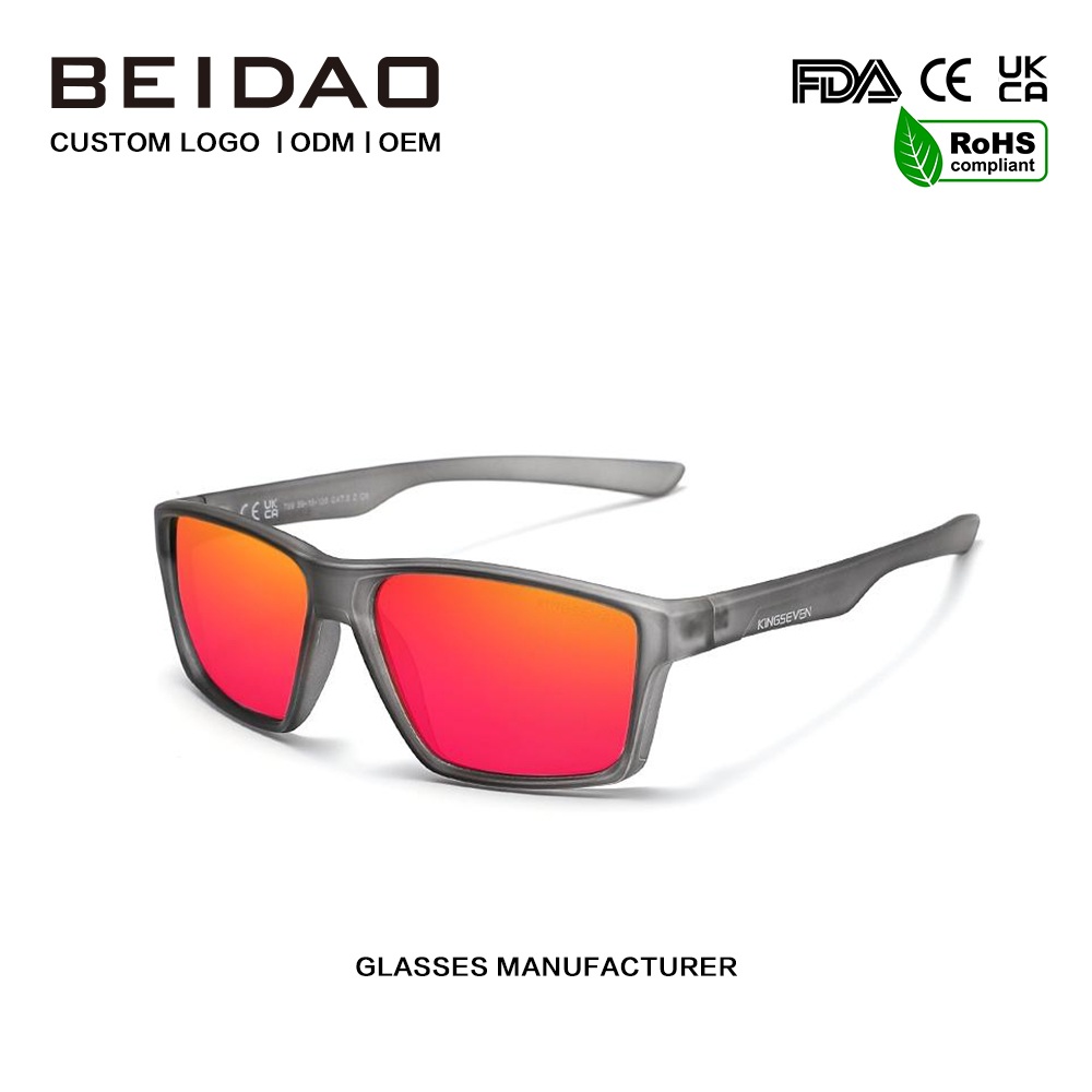 Óculos de sol polarizados exteriores TR90 dos homens