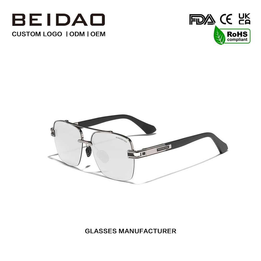 Novo design de óculos de sol polarizados retrô coloridos