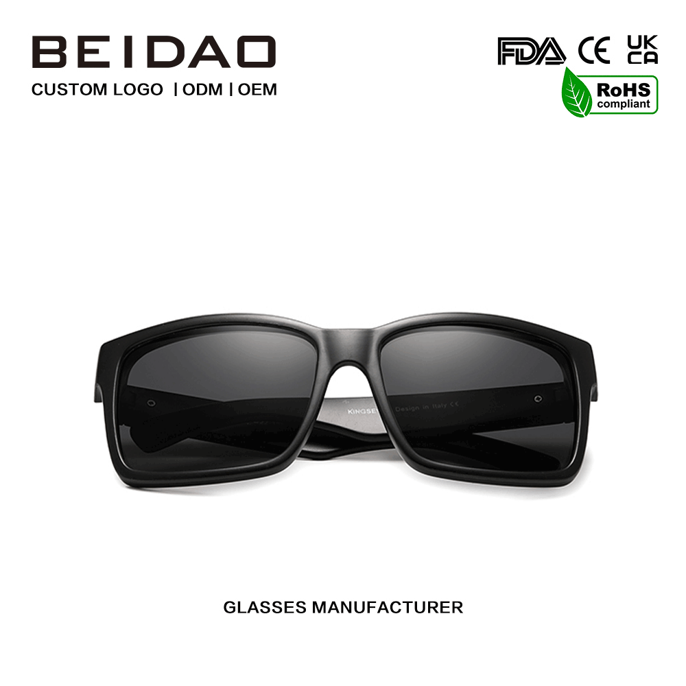 Óculos de sol polarizados esportivos com lentes UV400 do espelho da moldura do PC para unissex