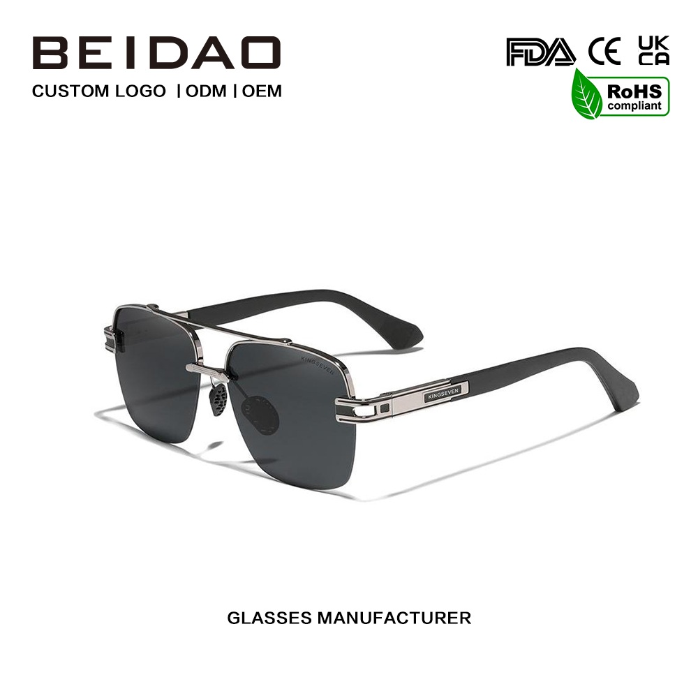 Óculos de sol polarizados retrô coloridos em tons quadrados